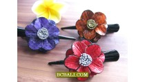 kids leather fashion handmade accessories leather flowers